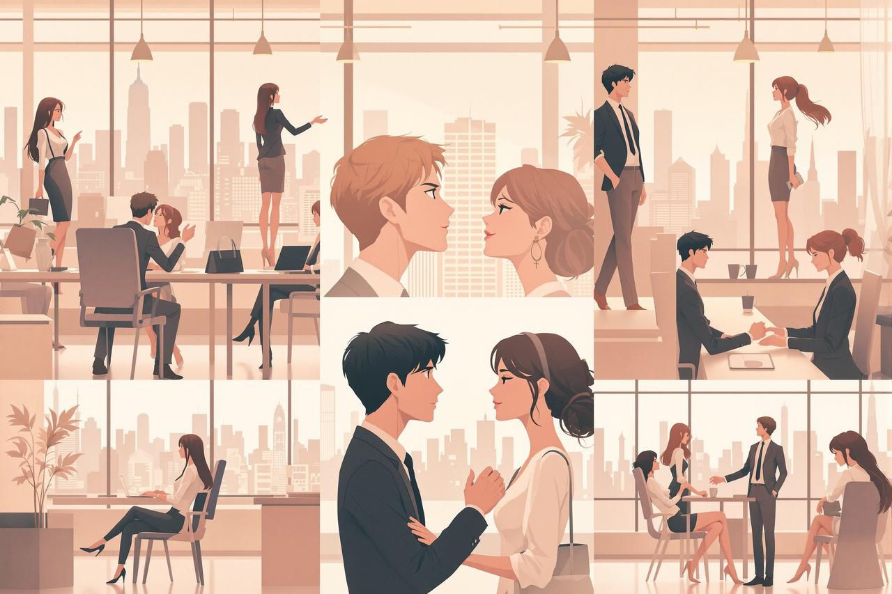 51漫画精选合辑 - 职场恋爱 · 办公室里的心跳